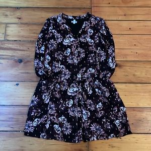 Garnet Hill floral Tunic Dress, pockets, cottage core, floral, fall, cas…